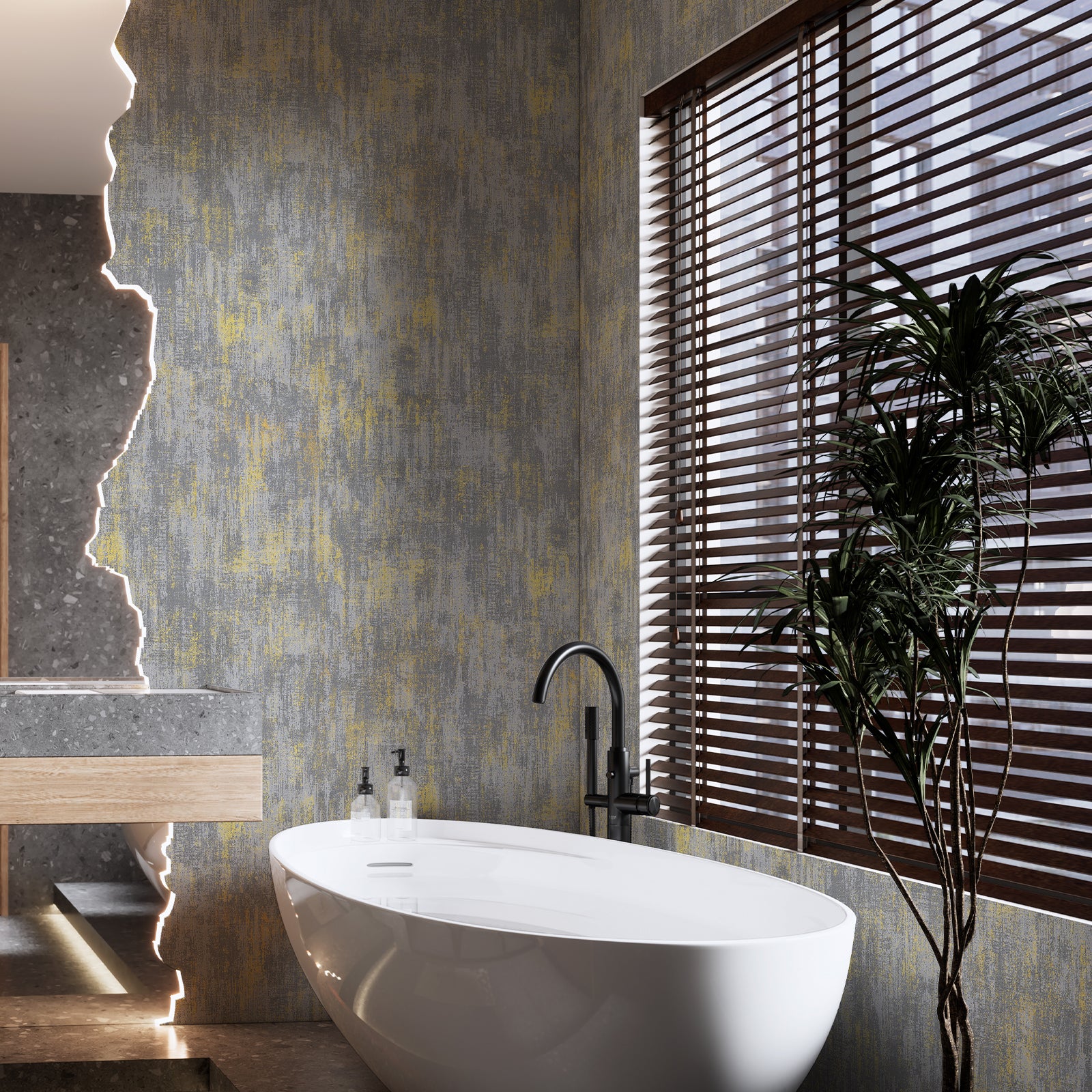 Industrial Style Peel and Stick Wallpaper