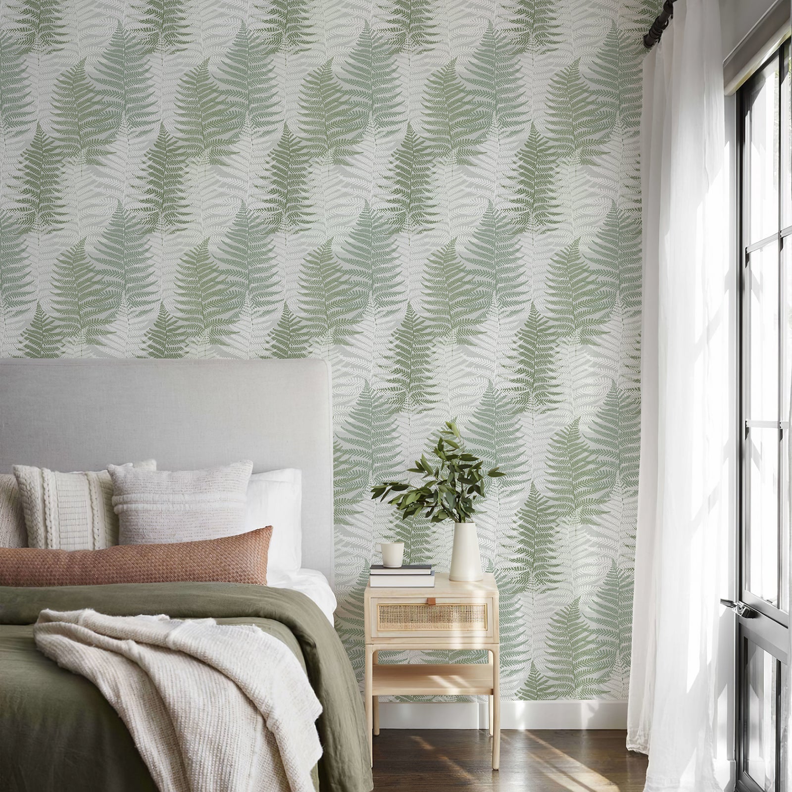 Fern Leaf Botanical Peel and Stick Wallpaper