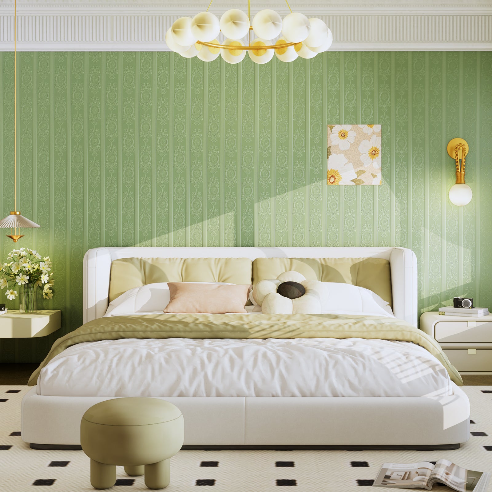Muti-Color Rococo Peel and Stick Wallpaper