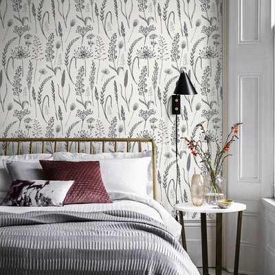 Farmhouse Botanical Wheat Meadow Peel and Stick Wallpaper