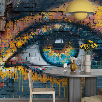 Abstract Eye Peel and Stick Wall Mural