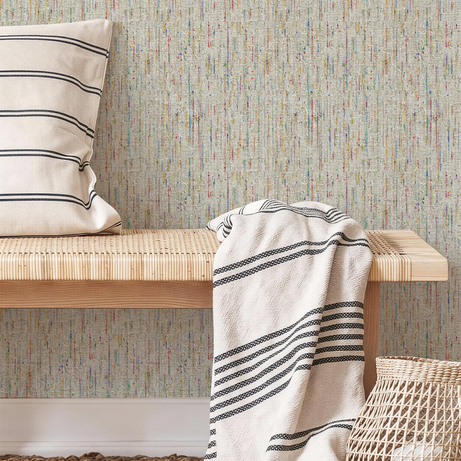 Fabric texture Peel and Stick Wallpaper