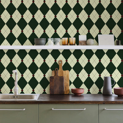 Plaid Geometric Wallpaper