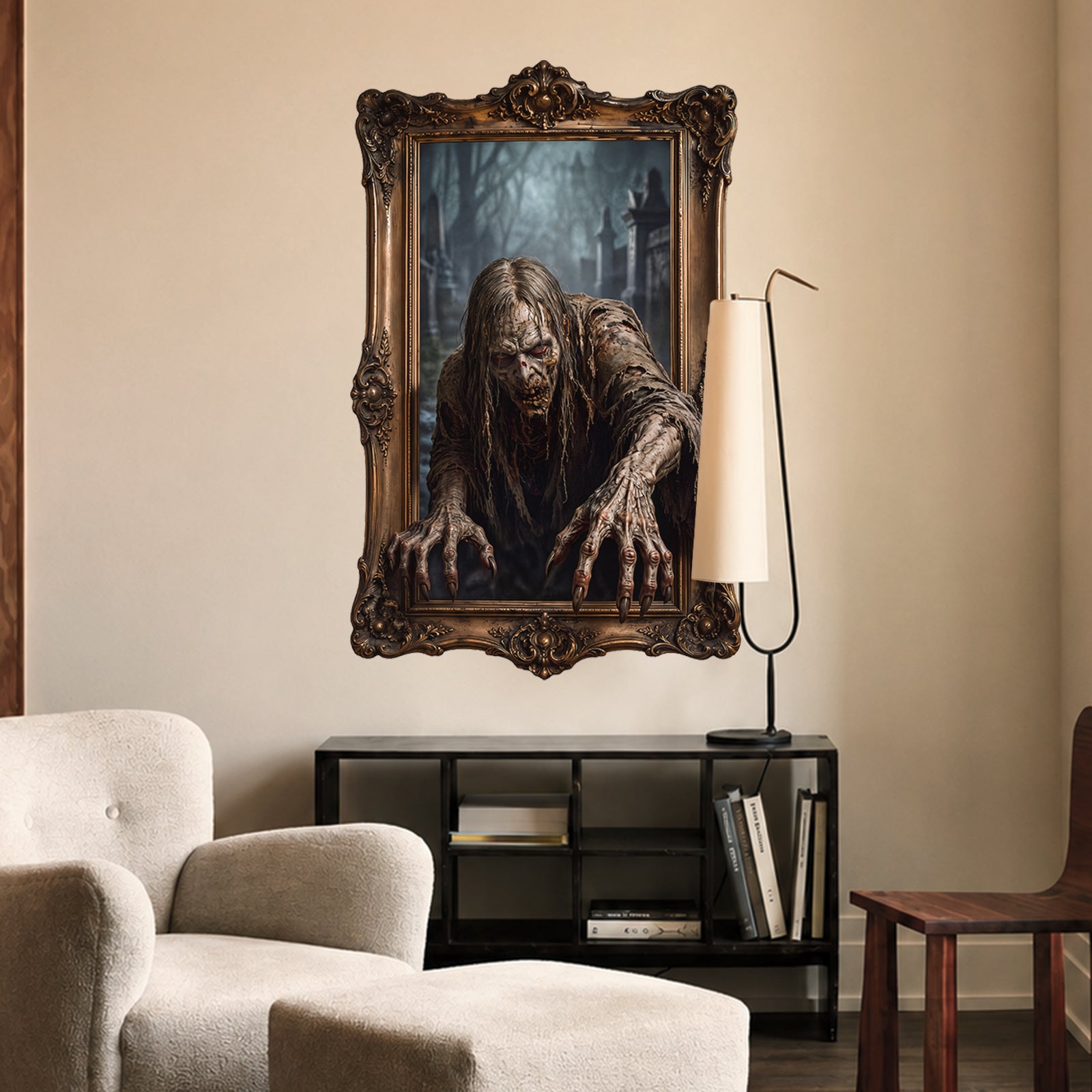 Halloween decorations Haunted Portrait Peel and Stick Wall Decal Wall Painting