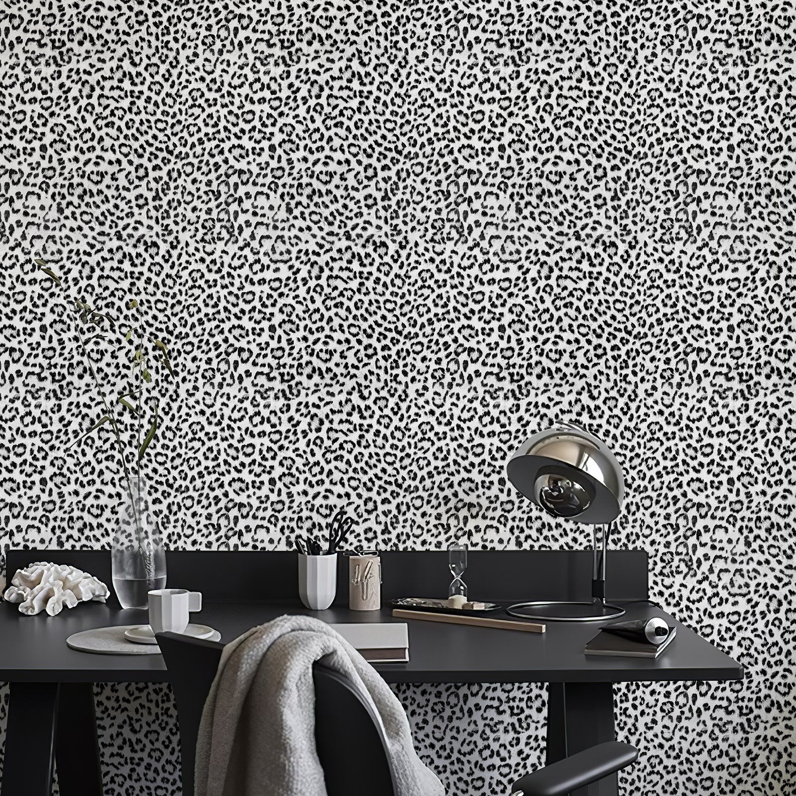 JIFFDIFF Leopard Print Peel and Stick Wallpaper