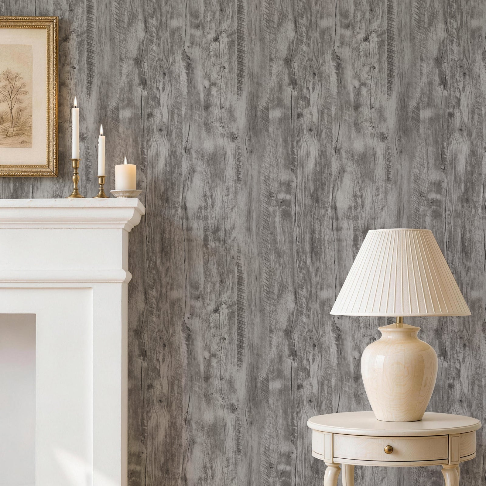 Natural Oak Vintage Wood Peel and Stick Wallpaper