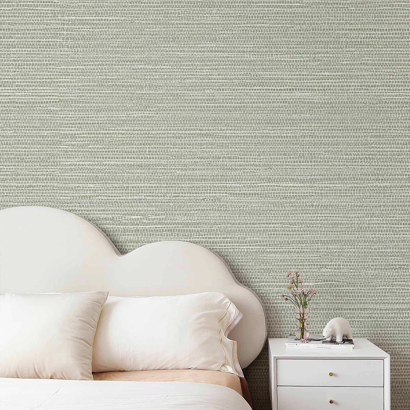 Grasscloth Woven Removable Peel and Stick Wallpaper