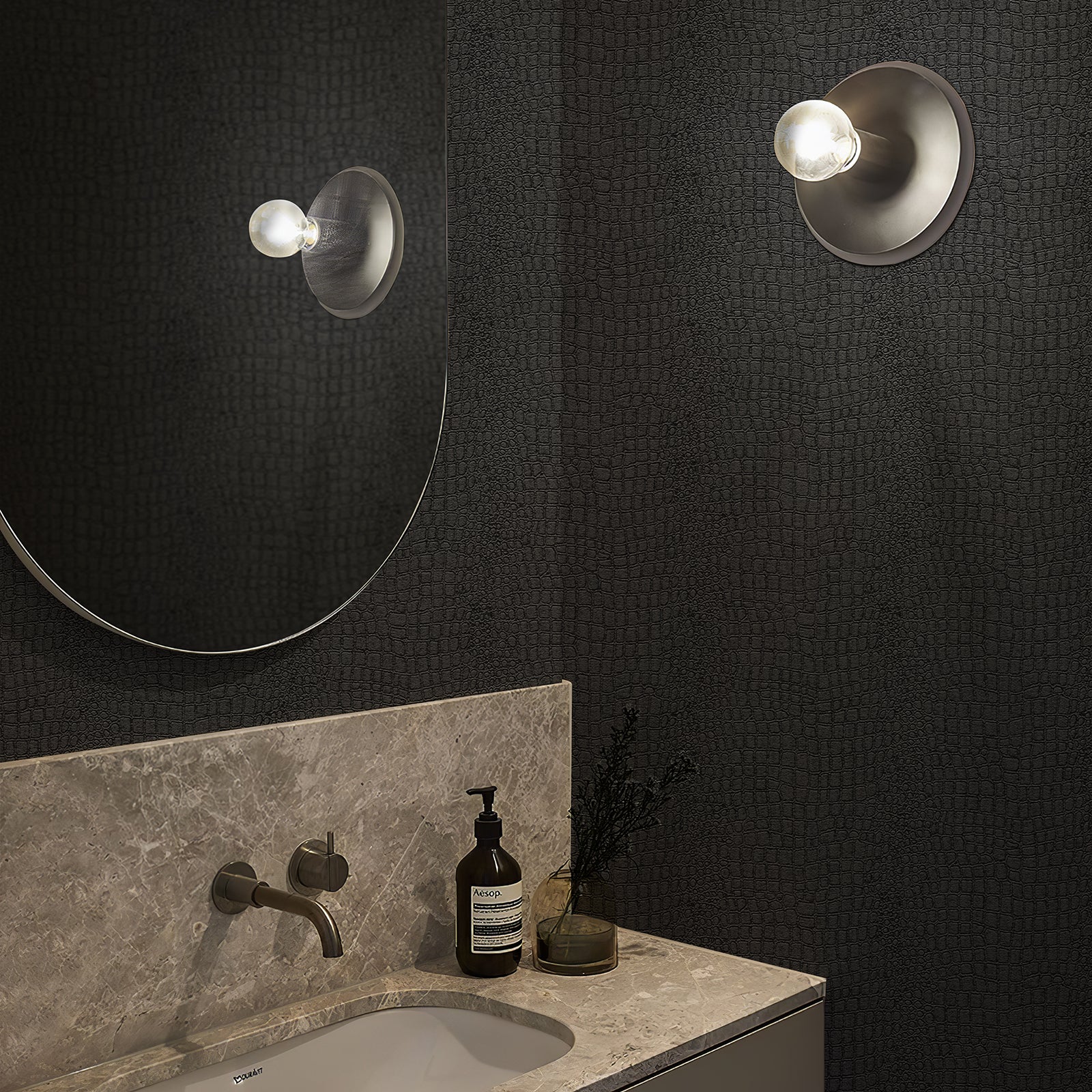 Crocodile Embossed Textured Wallpaper