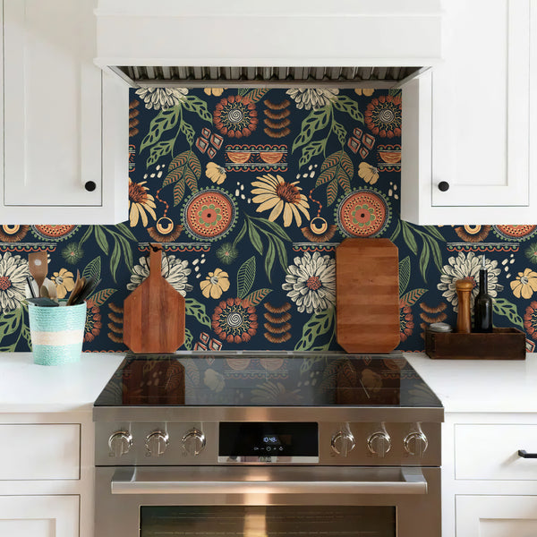 Boho Sun Flora Tapete