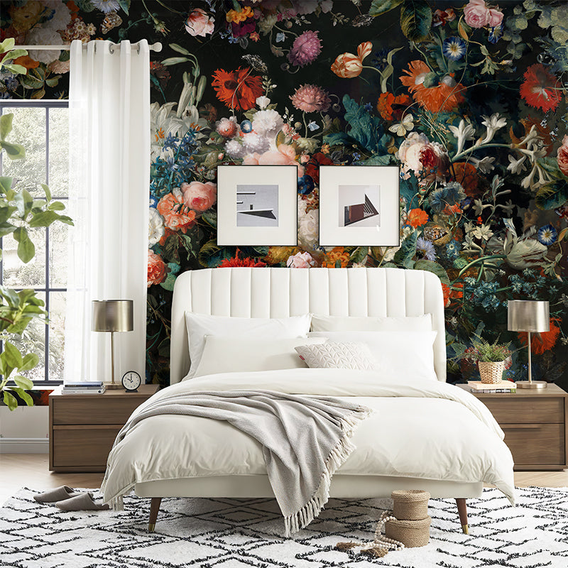 Clolorful Flowers Peel and Stick Wall Mural