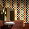Retro Modern Geometric Peel and Stick Wallpaper