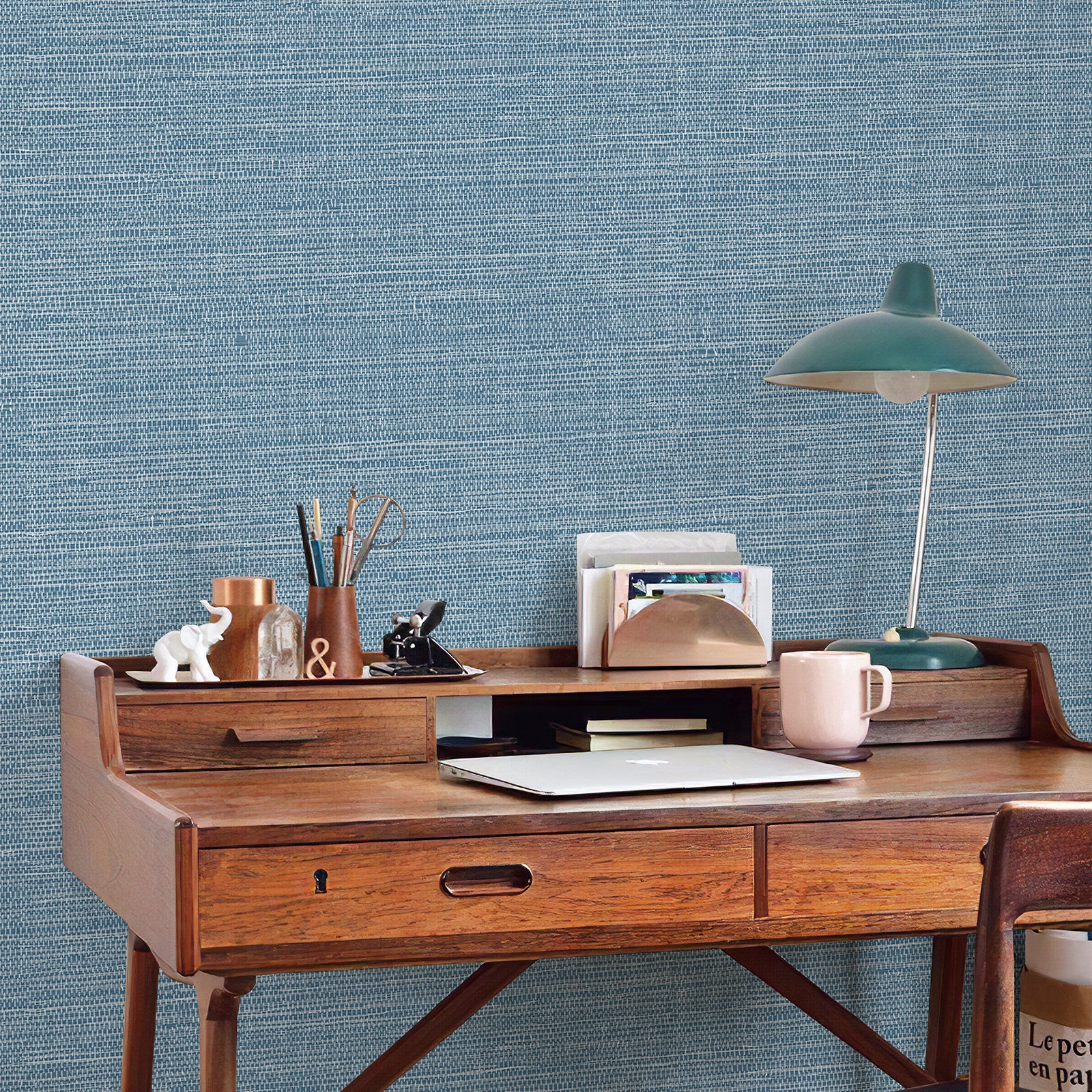 Grasscloth Woven Removable Peel and Stick Wallpaper