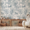Animal Forest Party Peel and Stick Wall Mural
