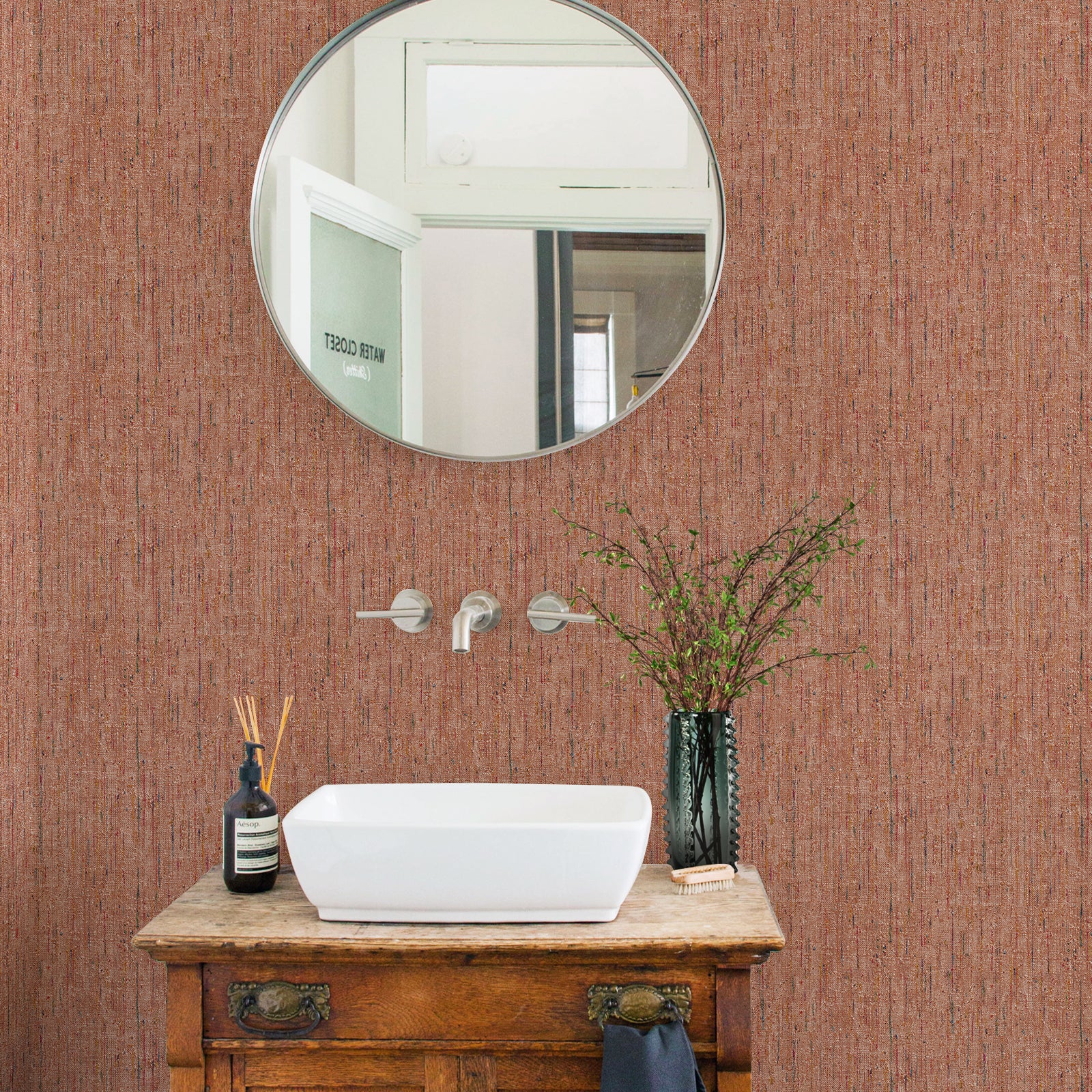 Fabric texture Peel and Stick Wallpaper