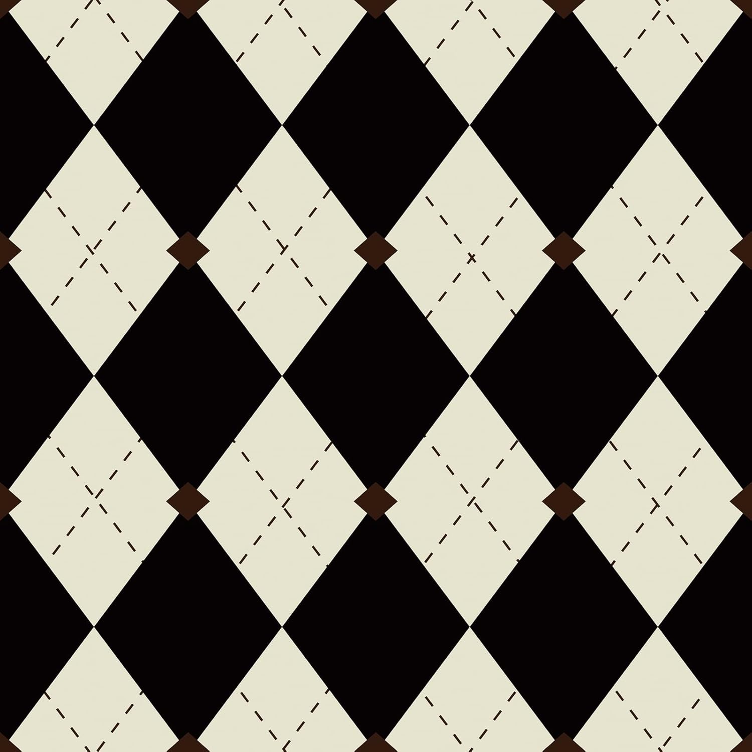 Retro Plaid Self-Adhesive Wallpaper