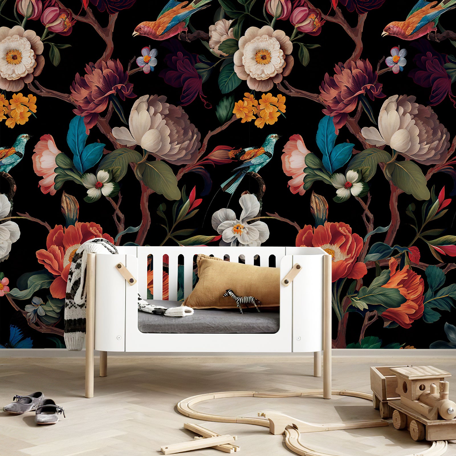 Floral Branches Peel and Stick Wall Mural