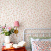 Soft Pink Cute Floral Peel and Stick Waterproof Wallpaper