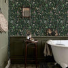 Green Meadow Botanical Floral Peel and Stick Wallpaper