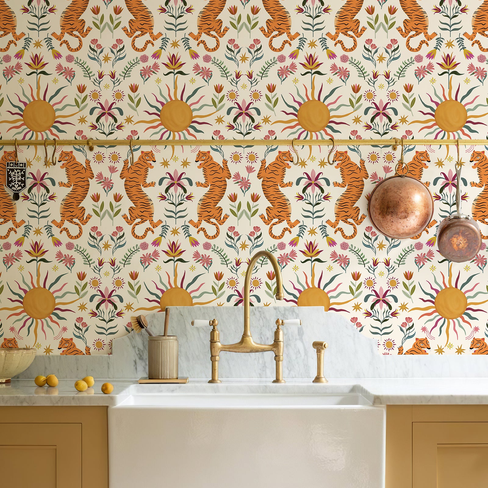 Wild & Playful Tiger Wallpaper