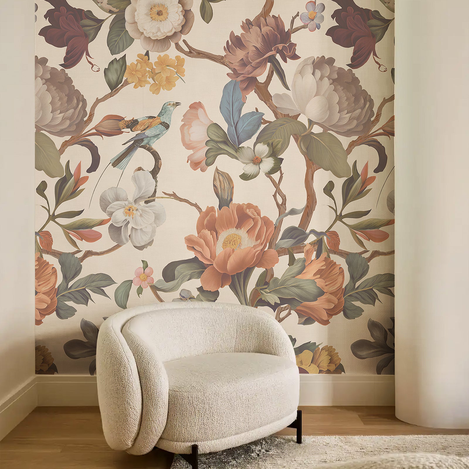 Floral Branches Peel and Stick Wall Mural