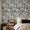 Black Rose Butterfly Peel and Stick Wallpaper