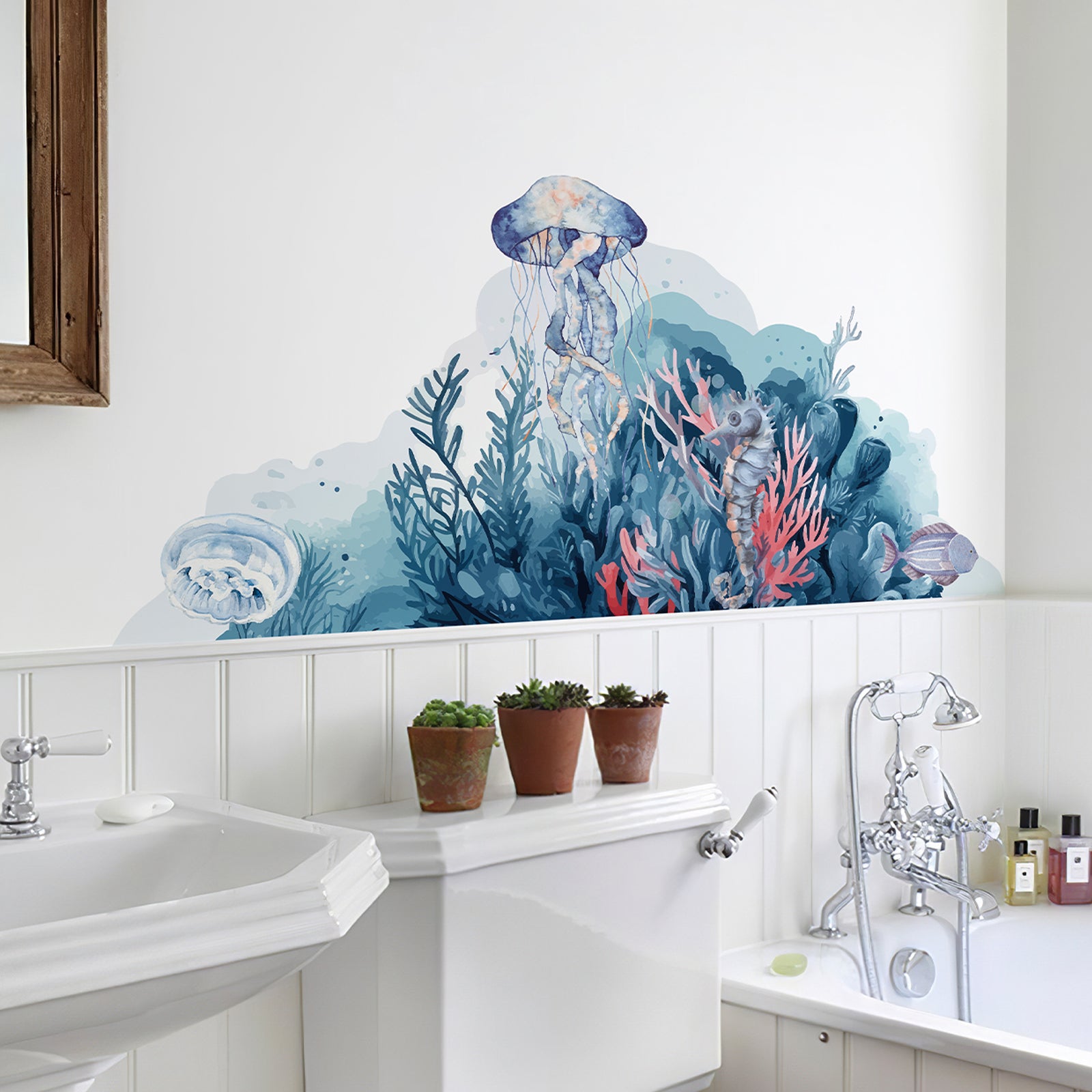 Underwater Scene Peel and Stick Wall Decal