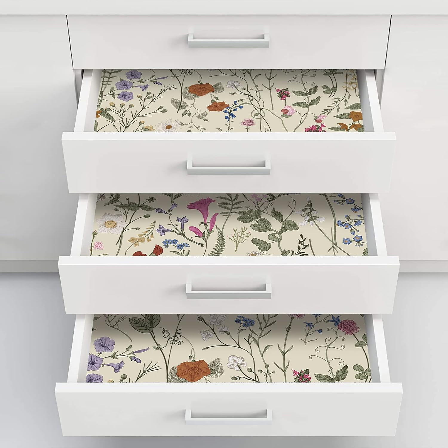 JiffDiff Floral Self-Adhesive Wallpaper