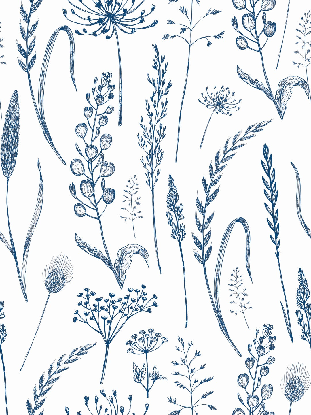 Farmhouse Botanical Wheat Meadow Peel and Stick Wallpaper