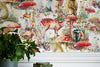 Forest Animal MushroomSelf Adhesive Wallpaper