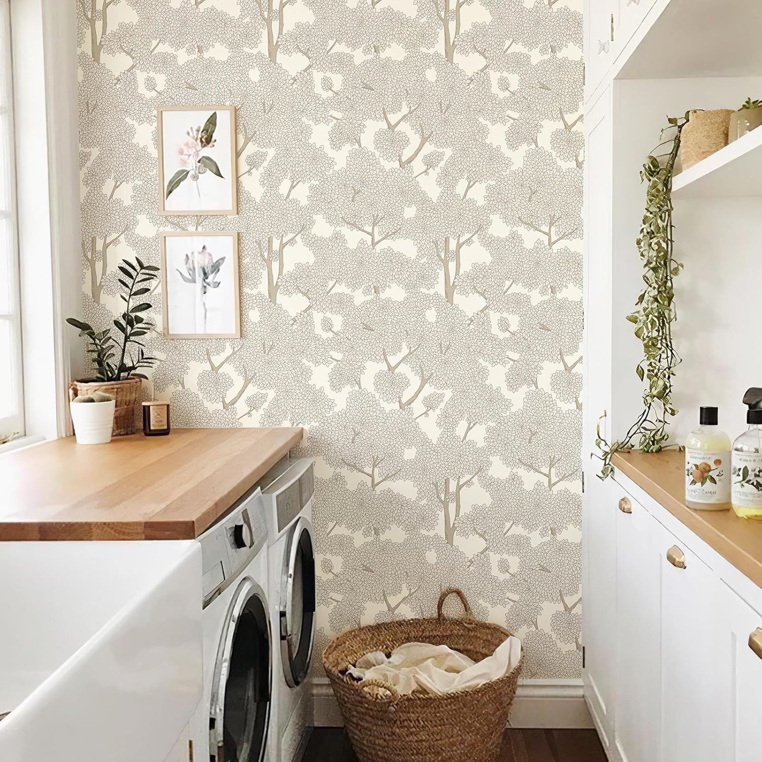Tree Wallpaper — Peel-and-Stick Jungle Wallpaper & Forest Murals