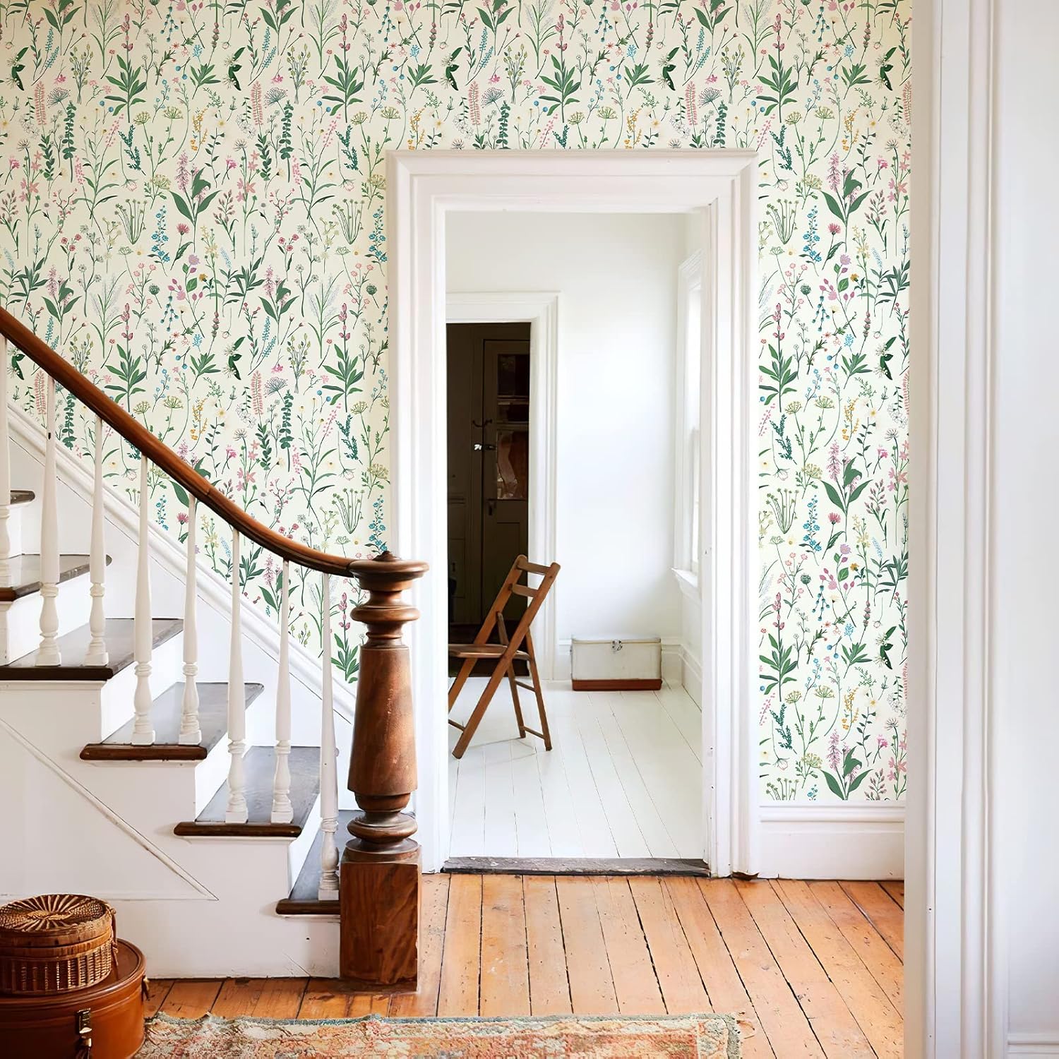 JiffDiff Floral Self-Adhesive Wallpaper