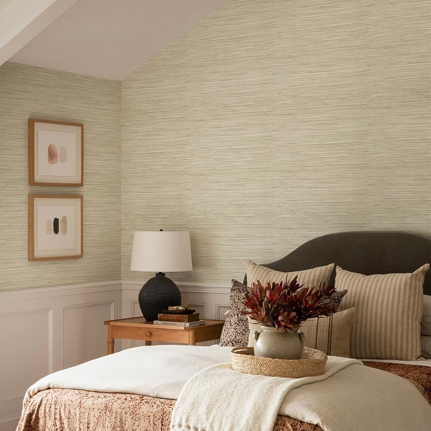 Woven Grass-Texture Wallpaper