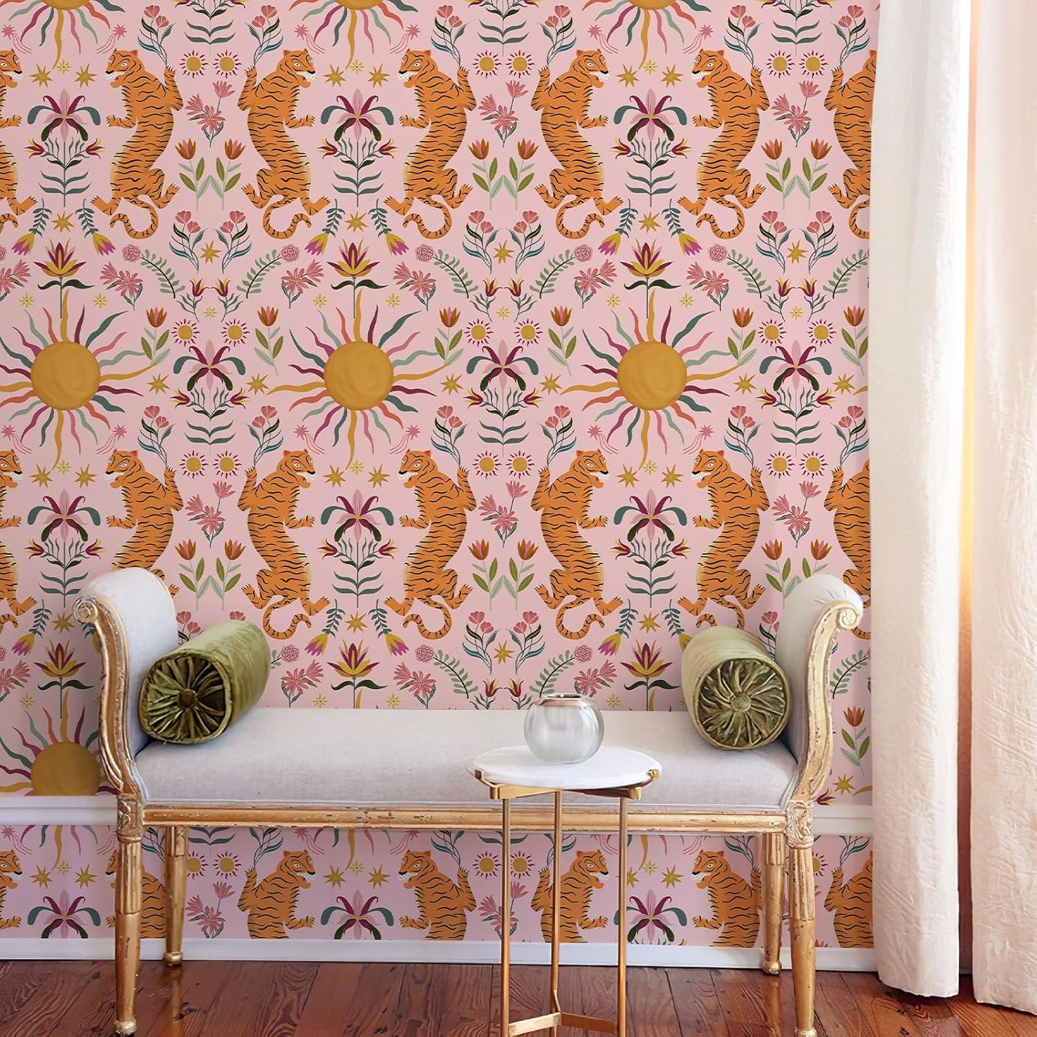 Tigger-Patterned Self-Adhesive Wallpaper