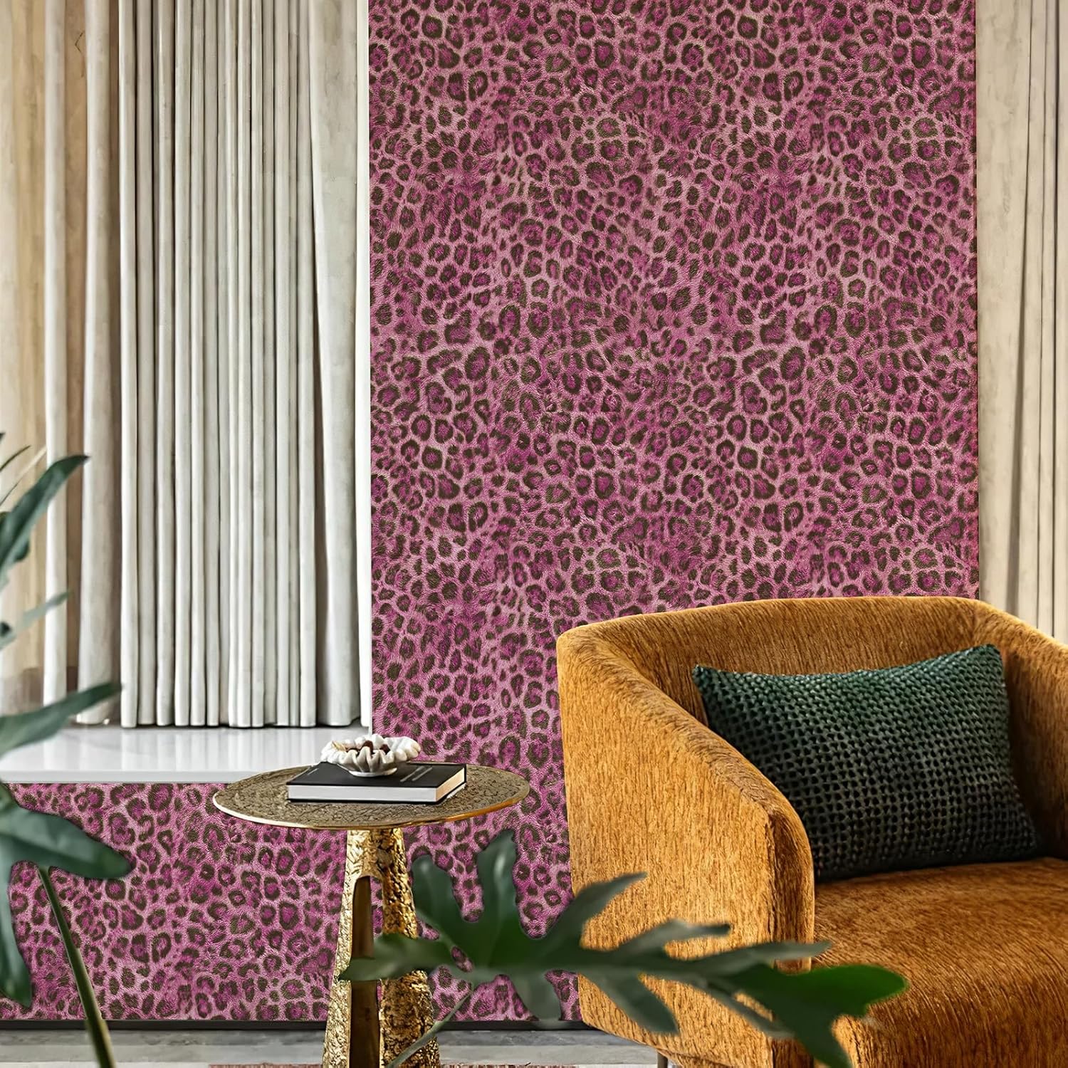 Upgraded Leopard Print Self-Adhesive Wallpaper