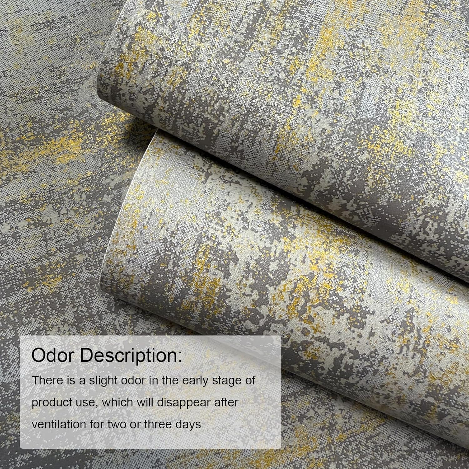 Industrial-Style Metal and Concrete Wallpaper