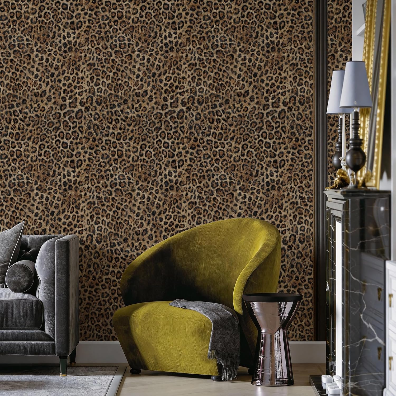 Upgraded Leopard Print Self-Adhesive Wallpaper