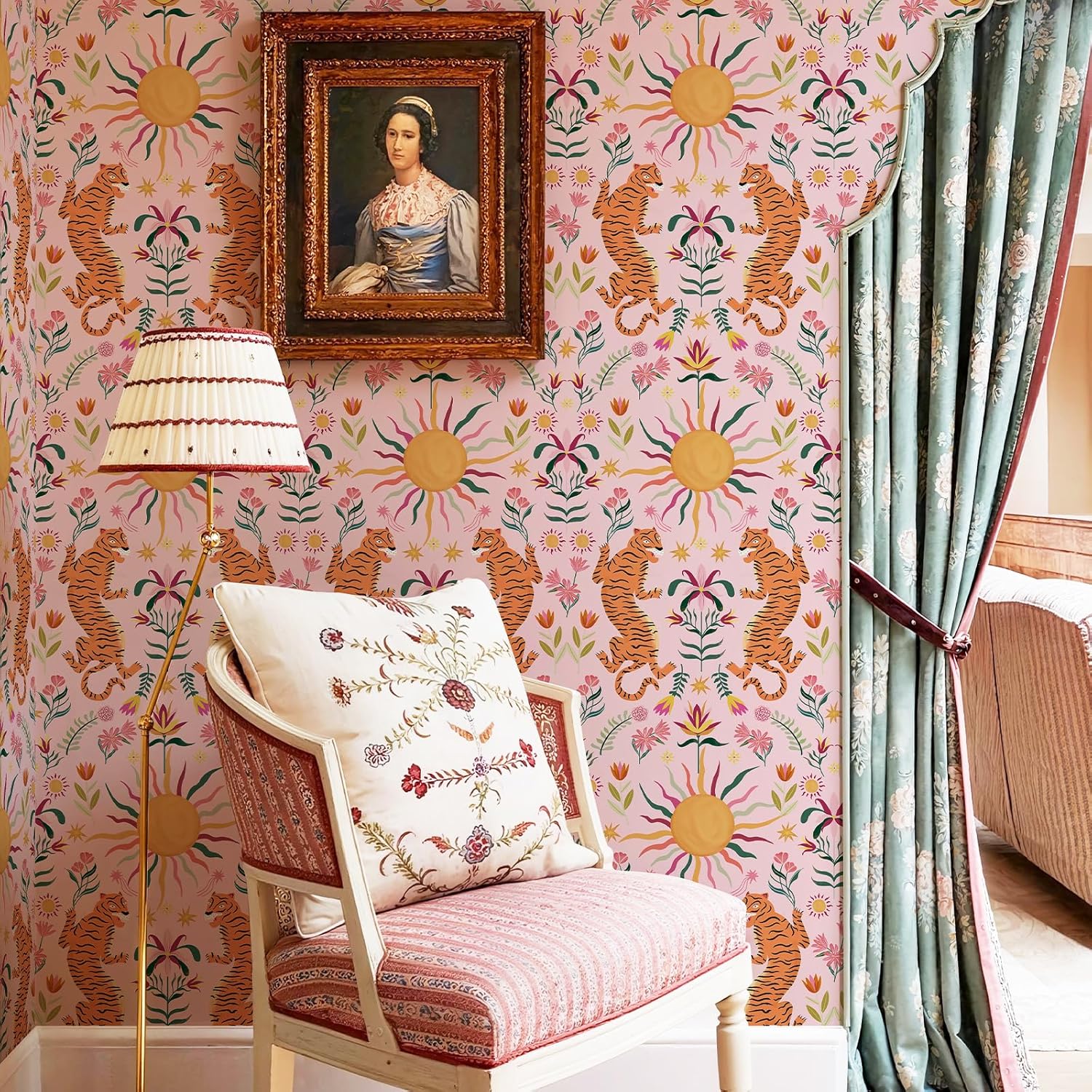 Tigger-Patterned Self-Adhesive Wallpaper