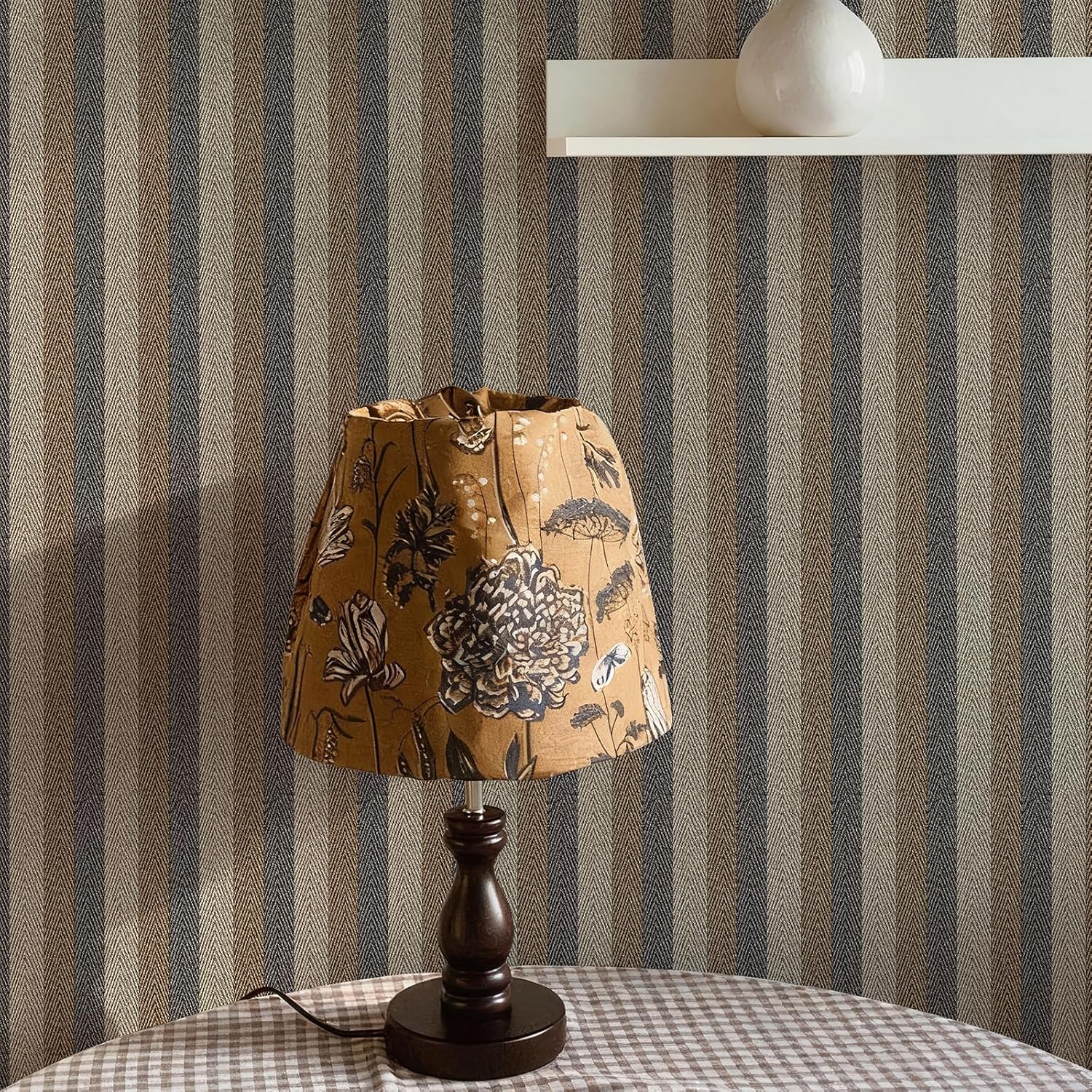 Textured Fabric Wallpaper — Faux-Linen Feel