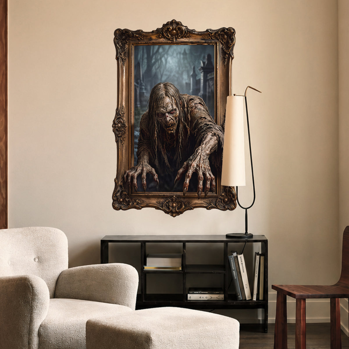 Halloween decorations Haunted Portrait Peel and Stick Wall Decal Wall Painting