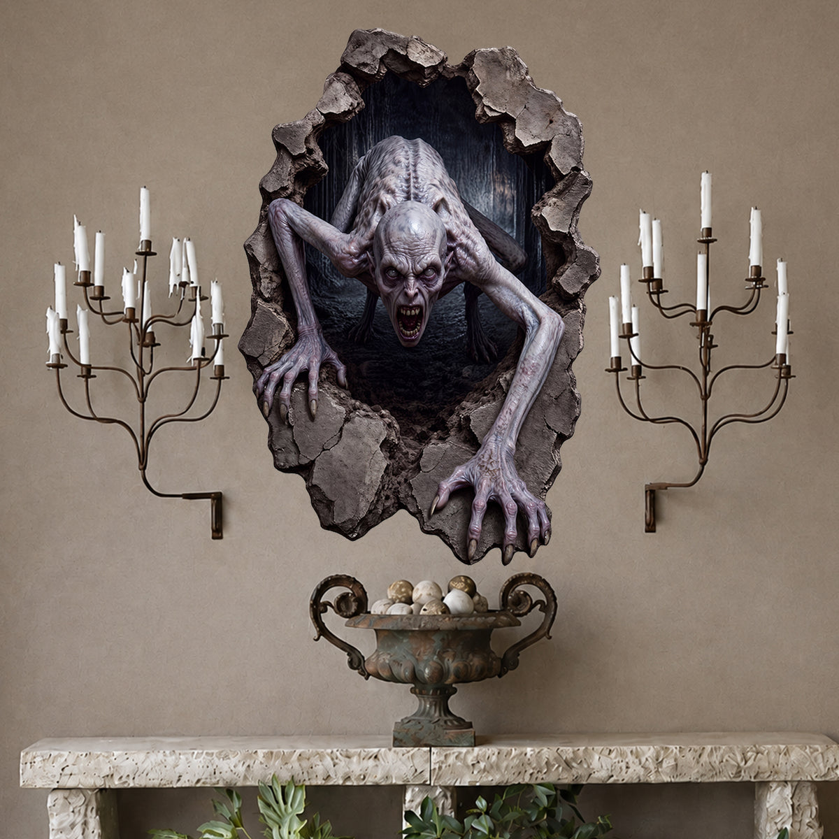 Halloween decorations Soul Crawler Peel and Stick Wall Decal