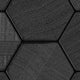 Papier peint décollable et repositionnable en forme d'étoile noire 3D géométrique