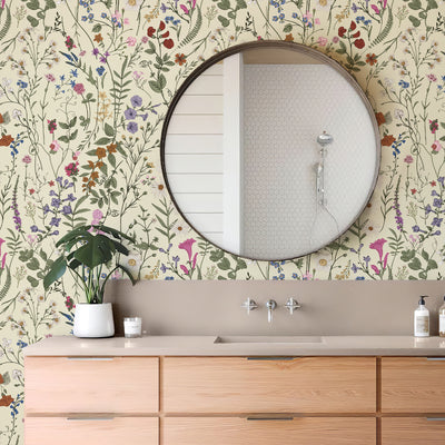 Wildwood Farm Wildflower Peel and Stick Wallpaper