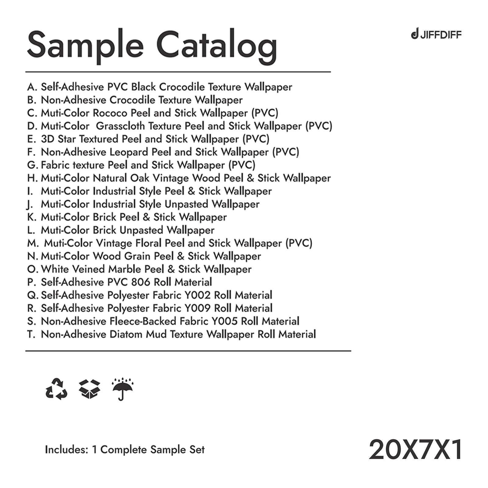 Multi-Style Wallpaper and Mural Sample Kit for Home DIY Decor(Pre-order, delivery in 20 days)