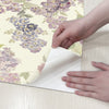 Purple Lilac Floral Vintage Peel and Stick Wallpaper