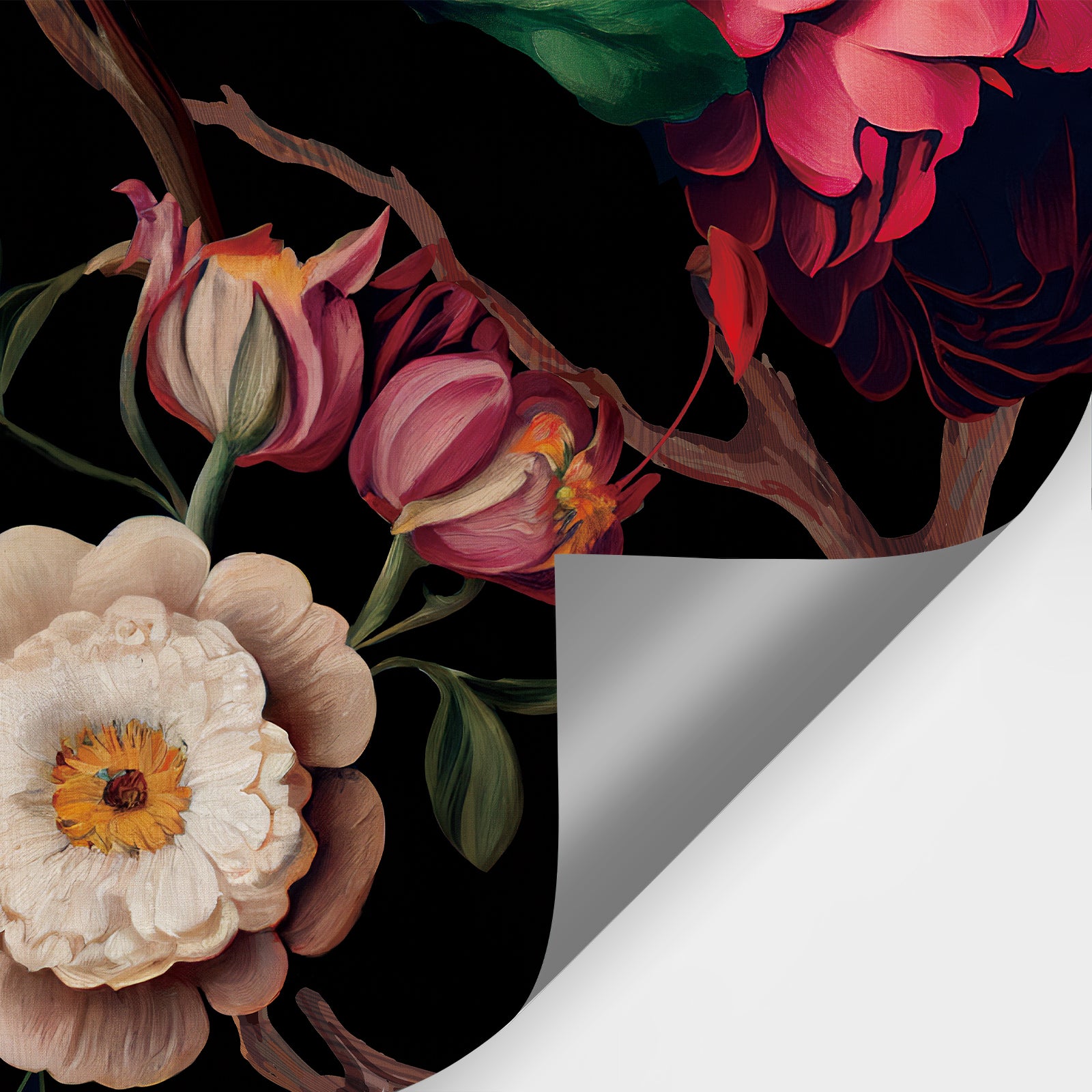 Floral Branches Peel and Stick Wall Mural
