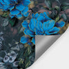 Blue Gold floral Peel and Stick Wall Mural
