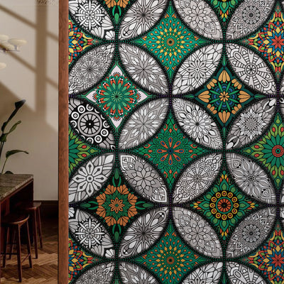 Multicolor Stained Glass Window Film