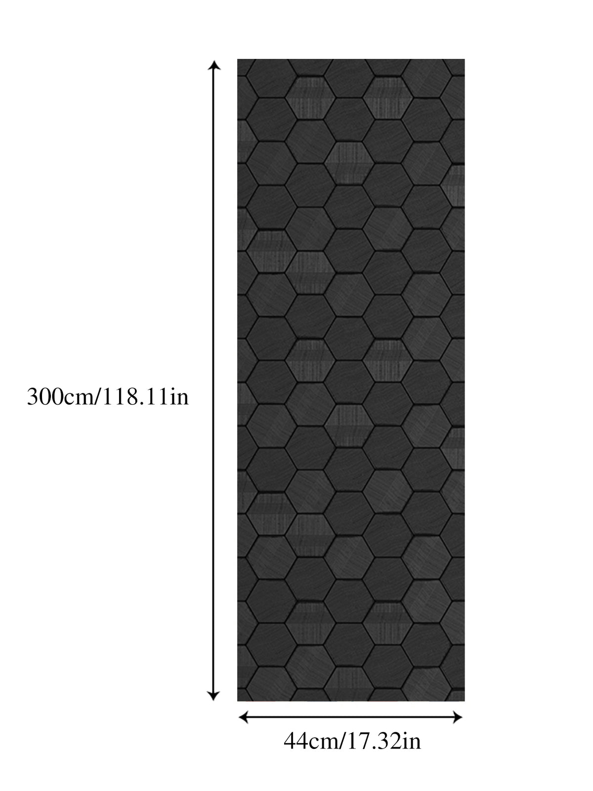 Papier peint décollable et repositionnable en forme d'étoile noire 3D géométrique