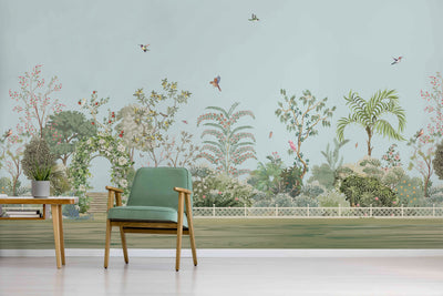 Garden at Dawn Peel and Stick Wall Mural